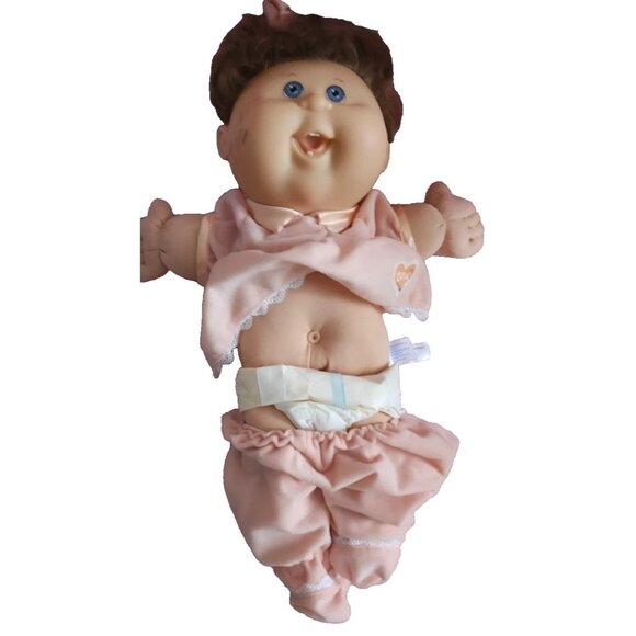 Cabbage Patch Kid Doll 2004 Blue Eyes Teething Fully Dressed - Picture 3 of 5